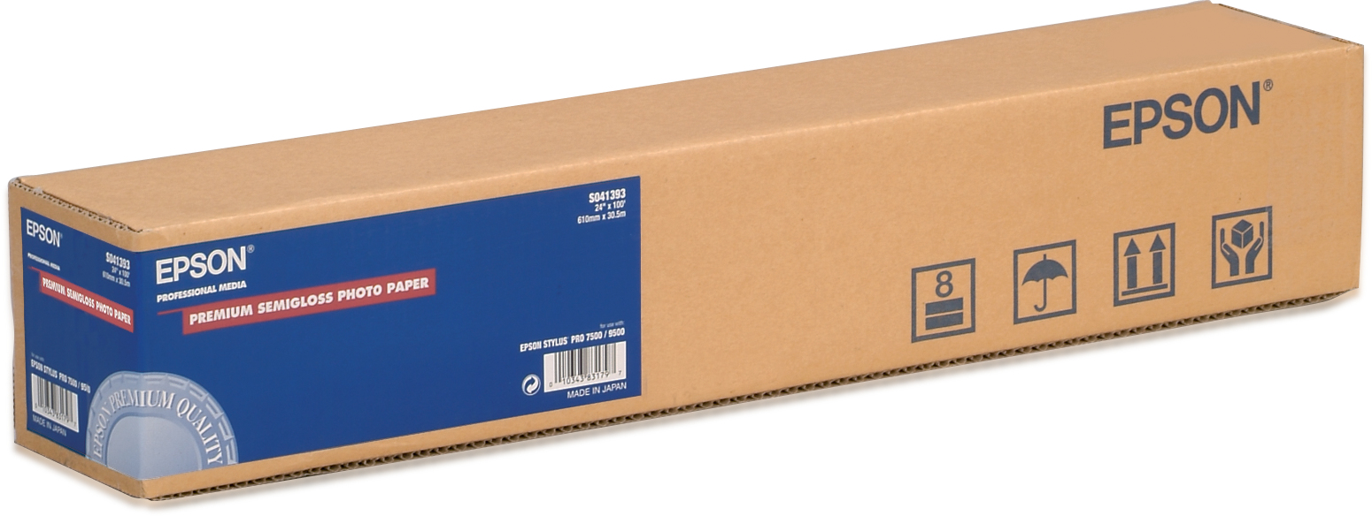 Epson GF Papel Premium SemmiGloss Photo, Rollo de 24" x 30.5m - 170 g/m2