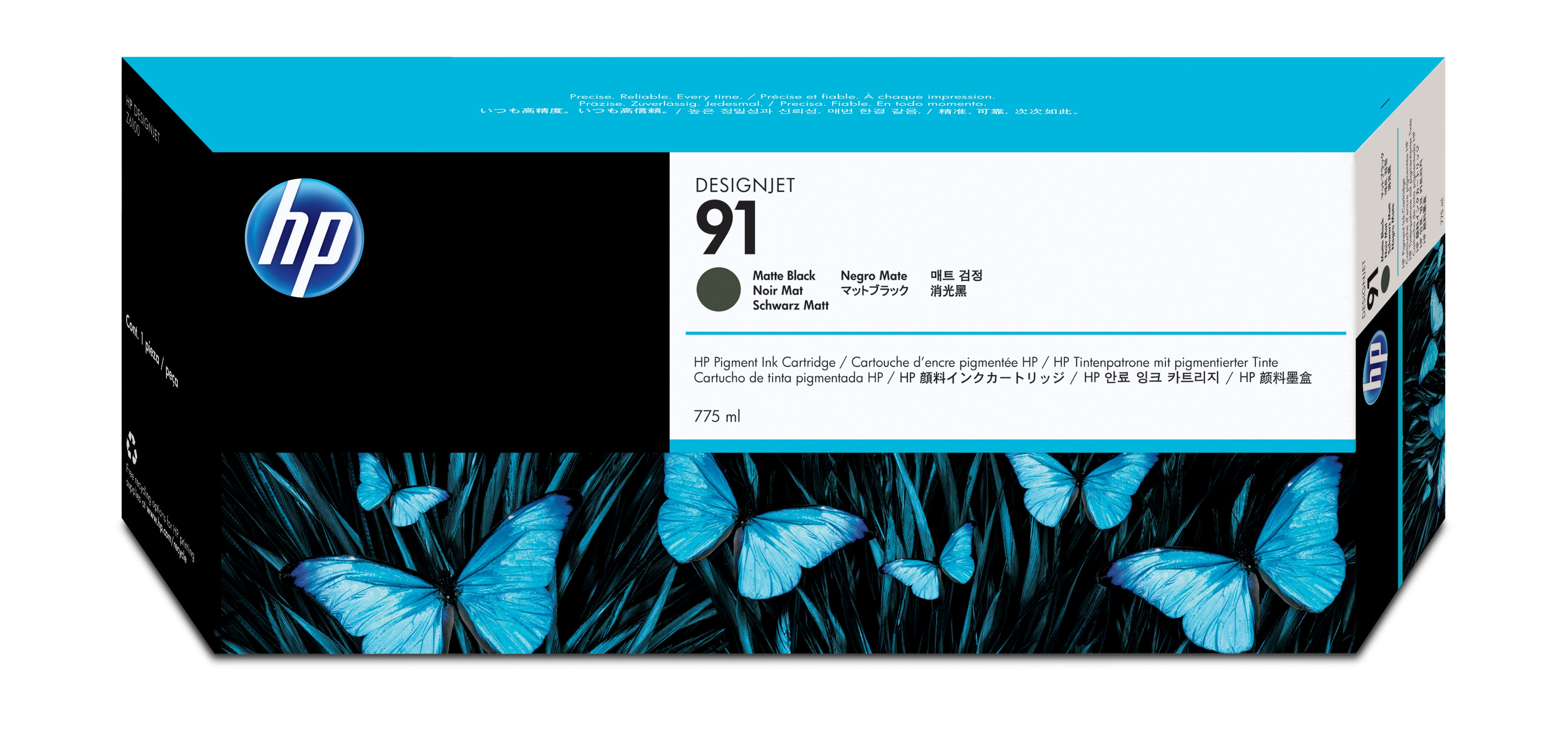 HP Designjet Z6100 cartucho de tinta Negro Mate (775 ml) nº91 DESC