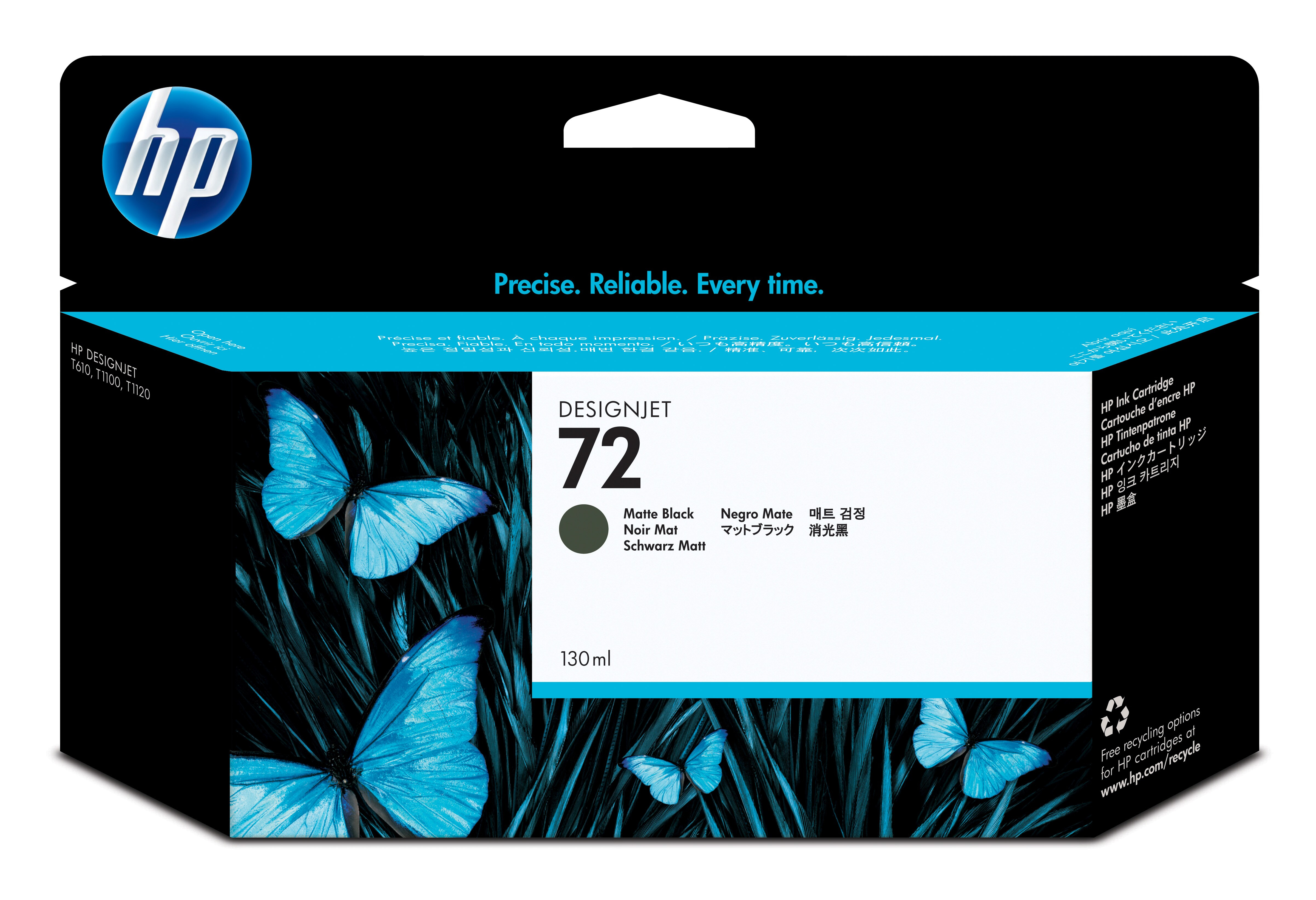 HP Designjet T610/1100 Cartucho Negro mate nº72 (130ml)