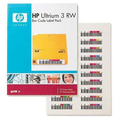 HP Ultrium 3 RW Bar Code Label