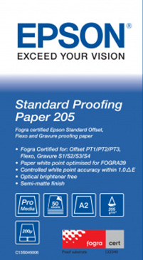 Epson GF Papel Proofing Standard, A2, 50h, 205g/m2