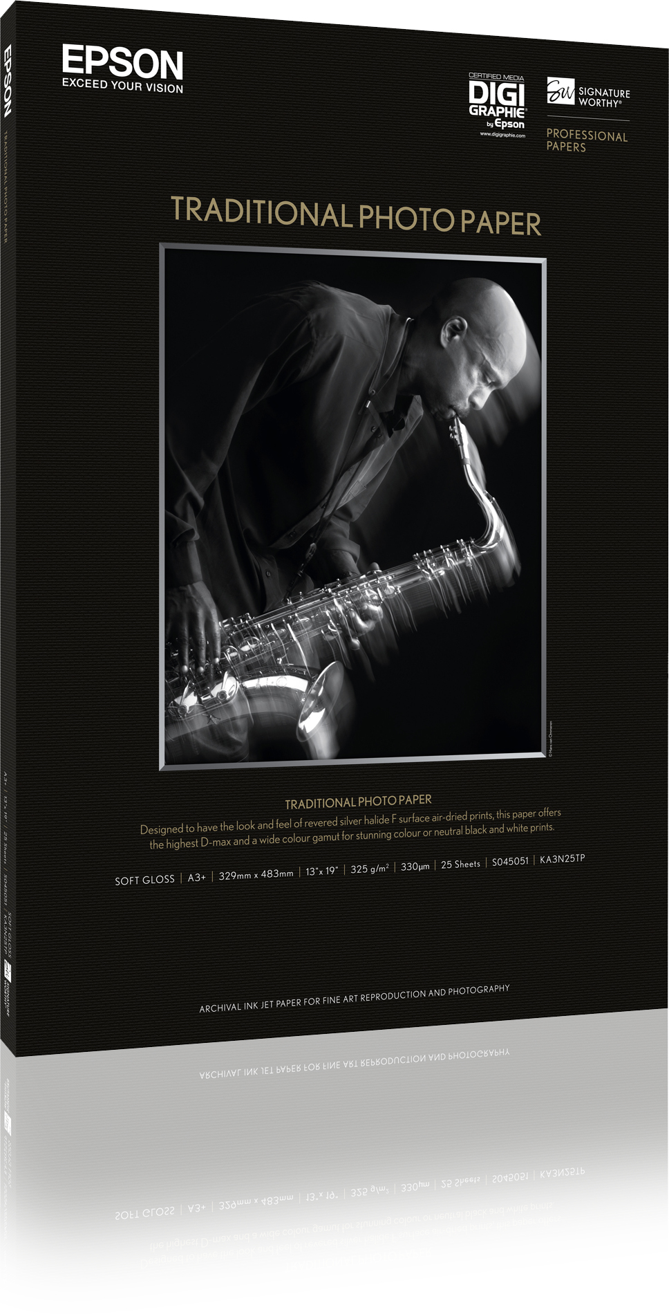 EPSON GF Papel Traditional Photo A2, 25h - 330 g/m2