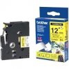 BROTHER Cinta laminada Amarillo / negro (Flexibles) 12mm