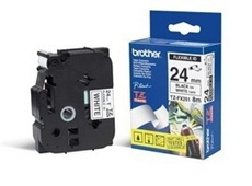 BROTHER Cinta laminada Amarillo / negro (Flexibles) 24mm