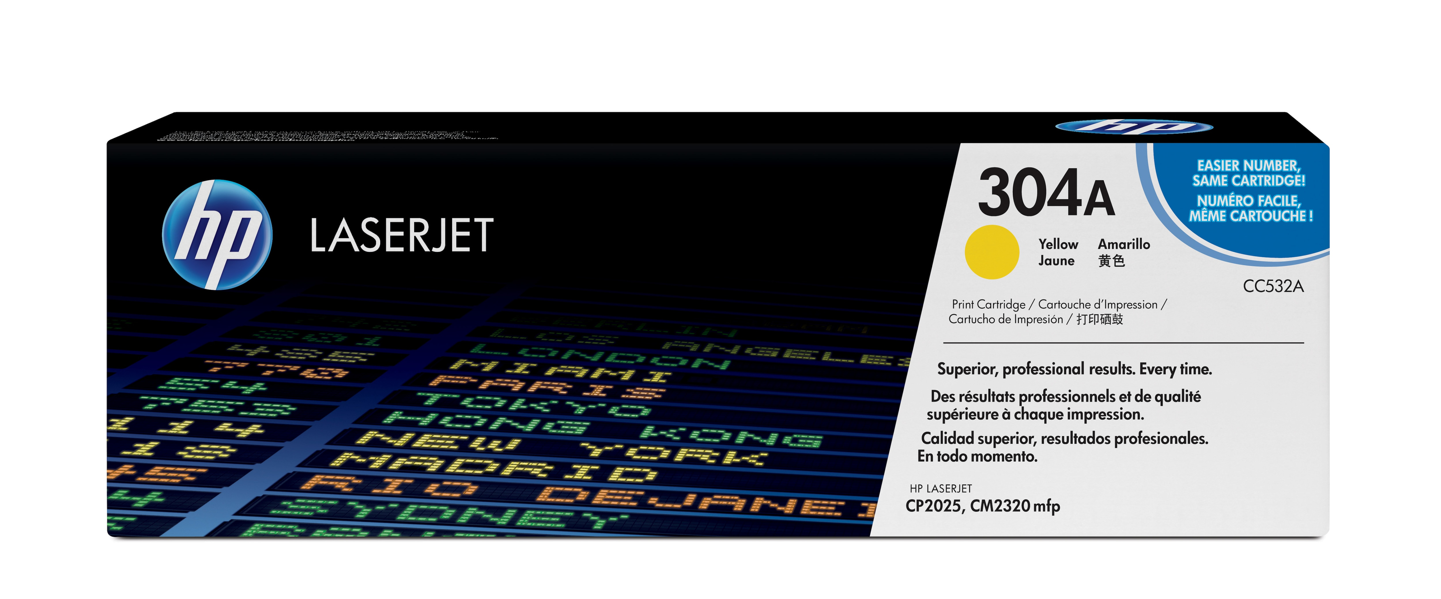 HP Laserjet Color CP2025,CM2320 Toner amarillo 2.800 pag. 304A