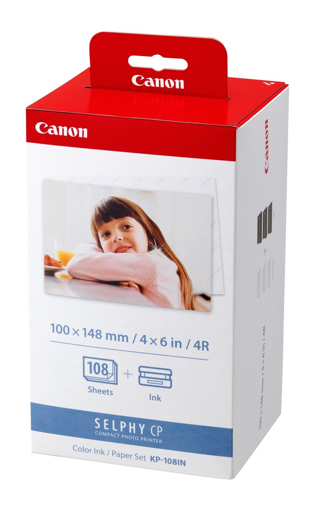 Canon Cartucho + Papel Tamaño Postal 10x15cm (108 fotos) para Video-Impresora CP-100