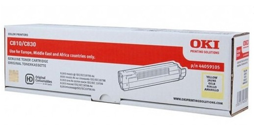 OKI C810/C830/ Toner Amarillo 8k