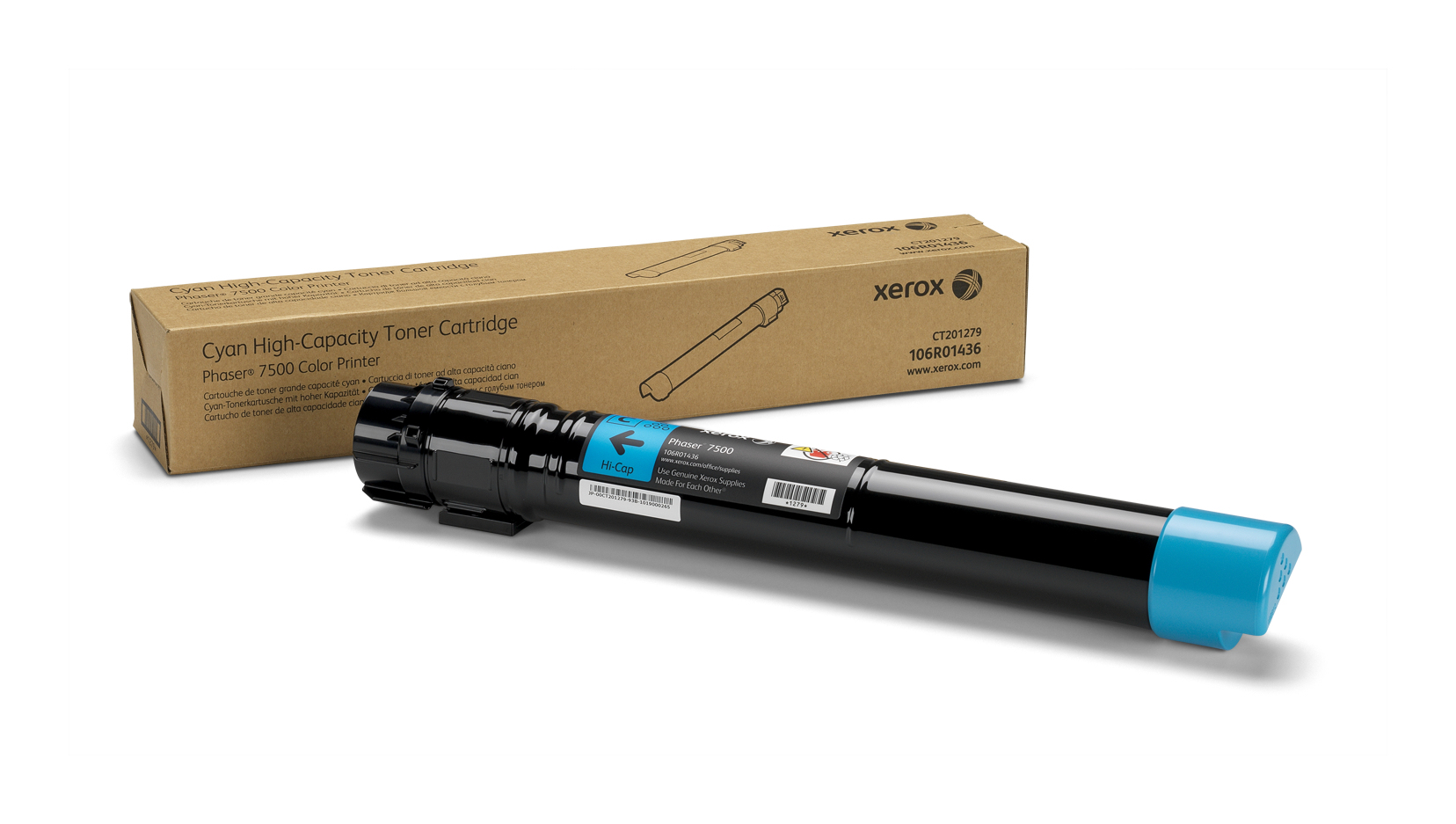 XEROX TEKTRONIX Phaser 7500 Toner Cian Alta