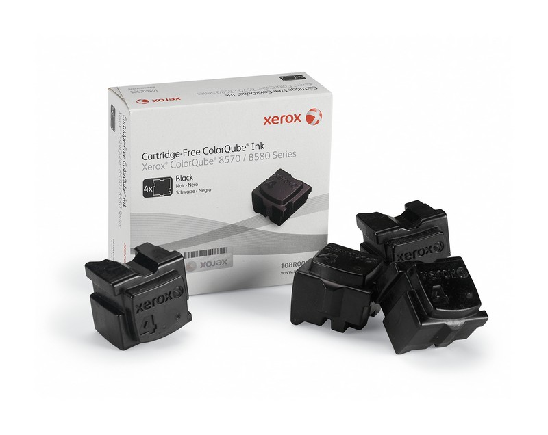 XEROX TEKTRONIX QUBE8570 Cartucho Cartucho tinta solida Negro (Pack 4)