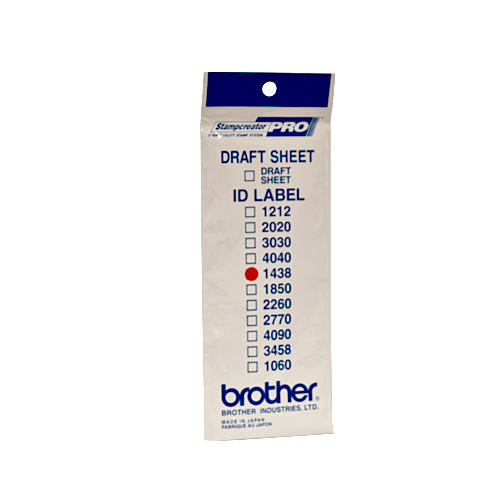 BROTHER Etiquetas identificadoras 14X38 - bolsa de 12 hojas