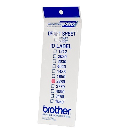 BROTHER Etiquetas identificadoras 22X60 - bolsa de 12 hojas