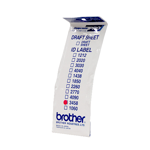 BROTHER Etiquetas identificadoras 34X58 -1 bolsa de 12 hojas