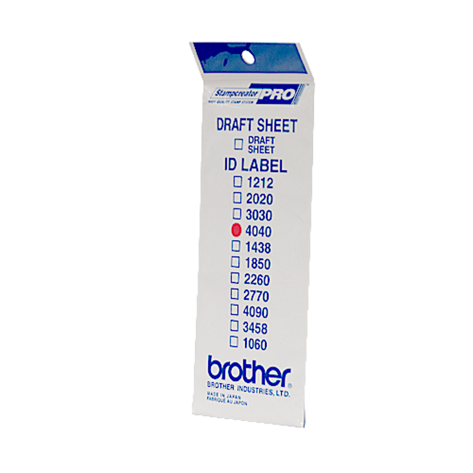 BROTHER Etiquetas identificadoras 40X40 - bolsa de 12 hojas