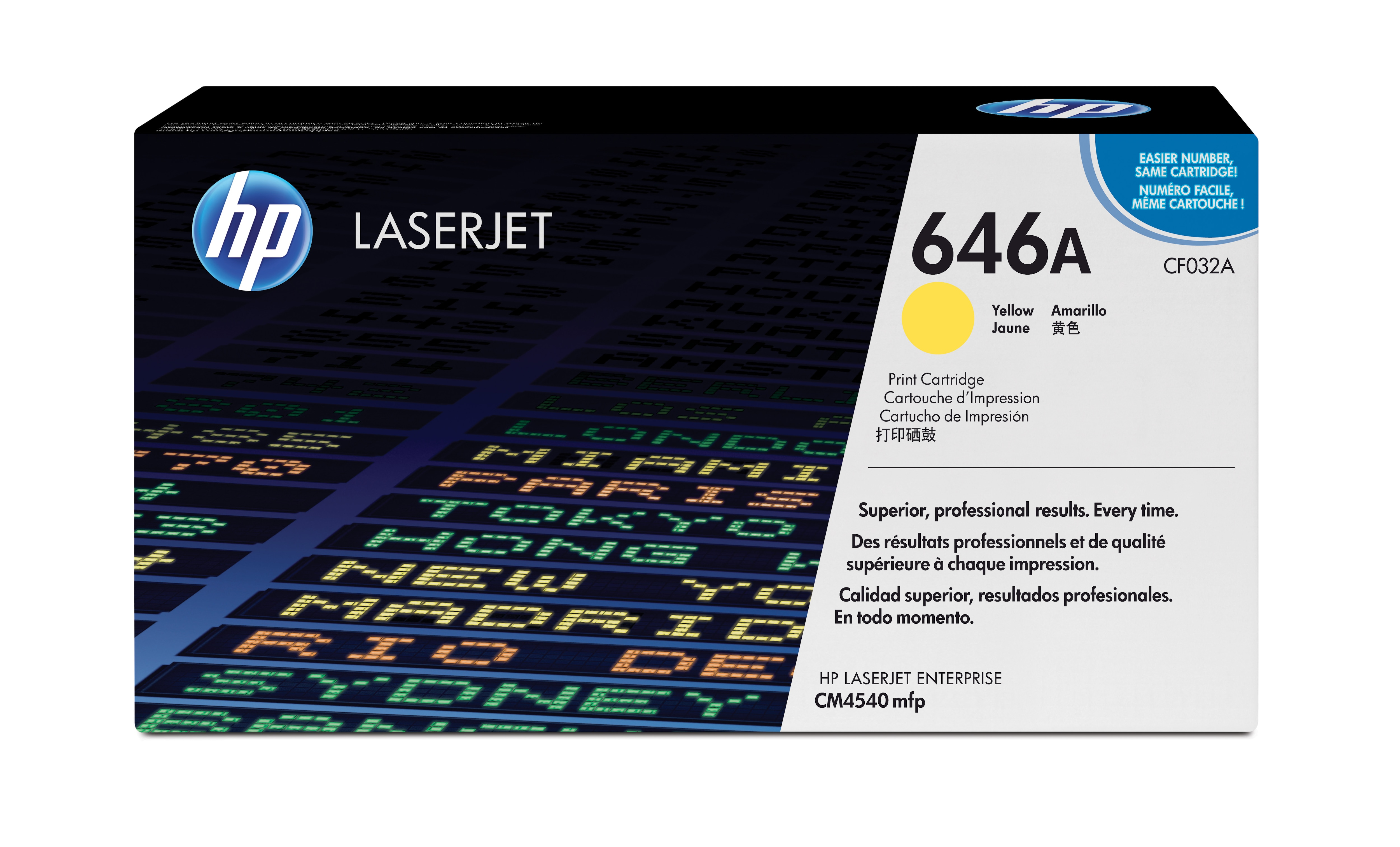HP Laserjet CM4540 Toner Amarillo