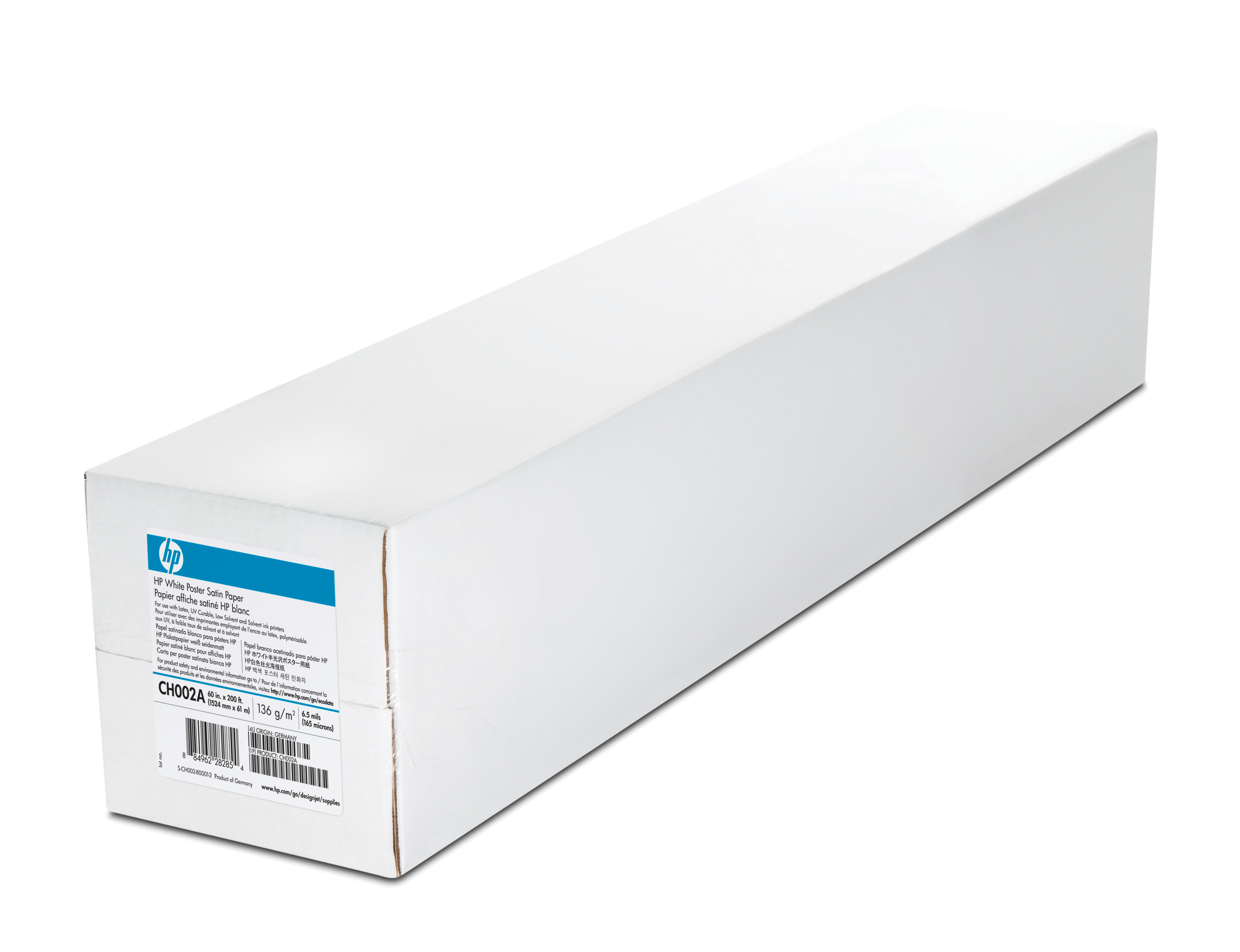 HP Papel Inkjet Poster Satinado Blanco 60&quot 136gr