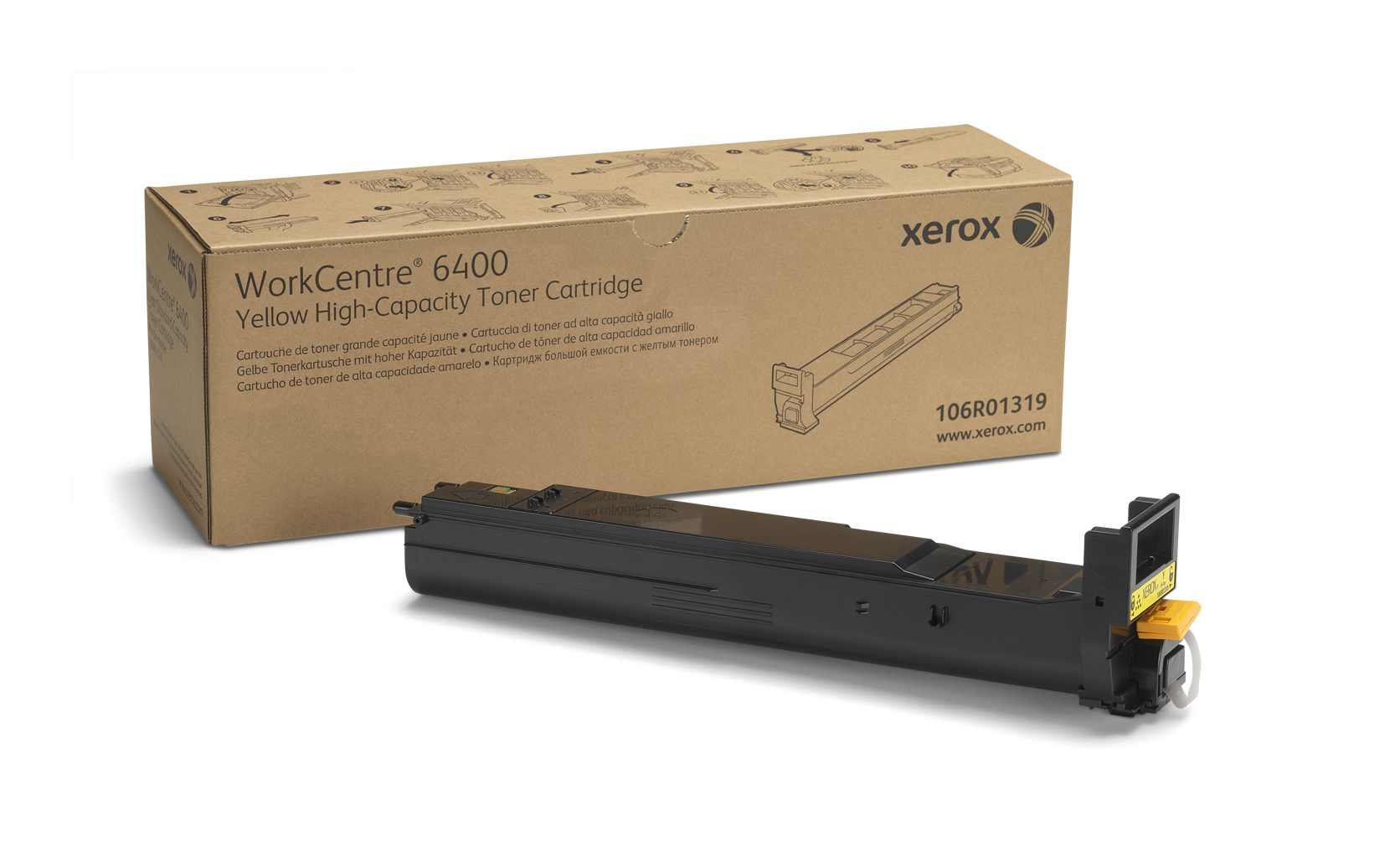 XEROX Workcenter 6400 Toner Amarillo