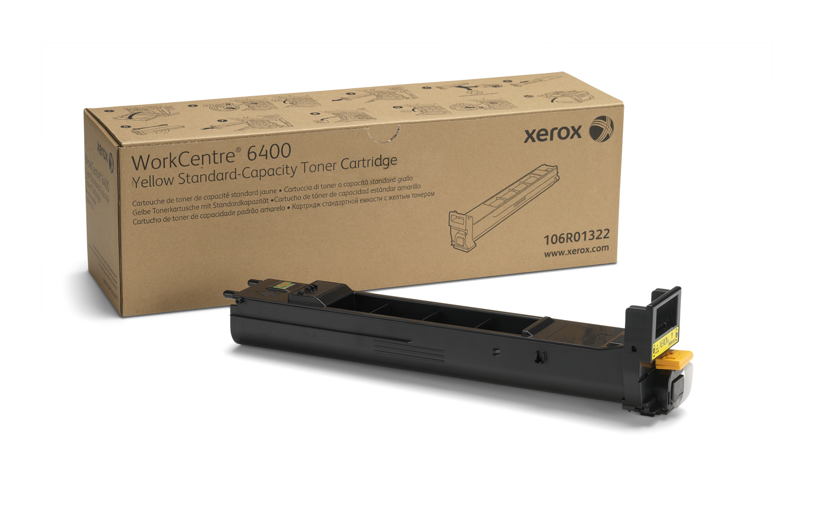 XEROX Workcenter 6400 Toner Amarillo