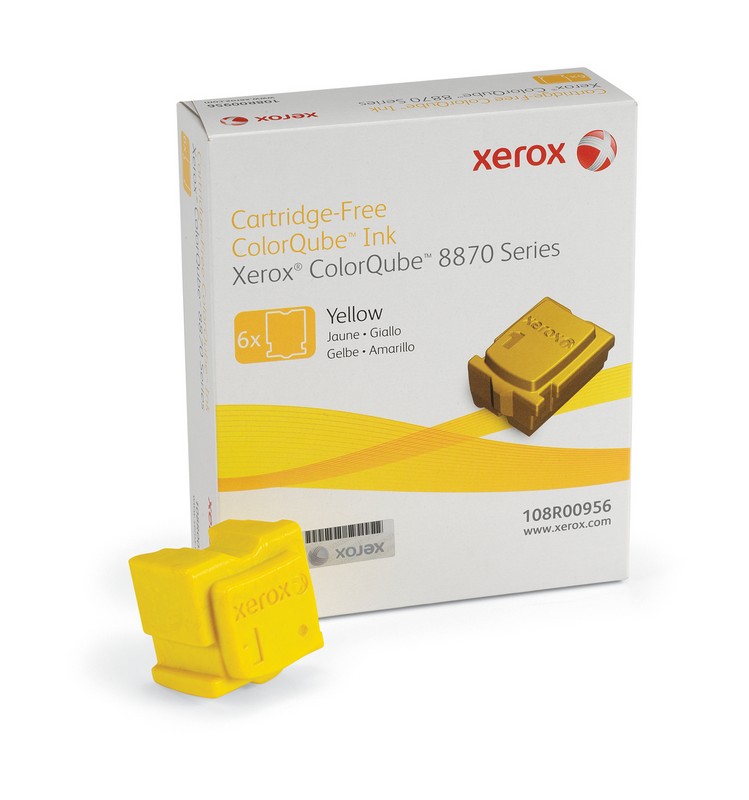 XEROX ColorQUBE 8870 Cartucho tinta solida Amarillo 6 barras