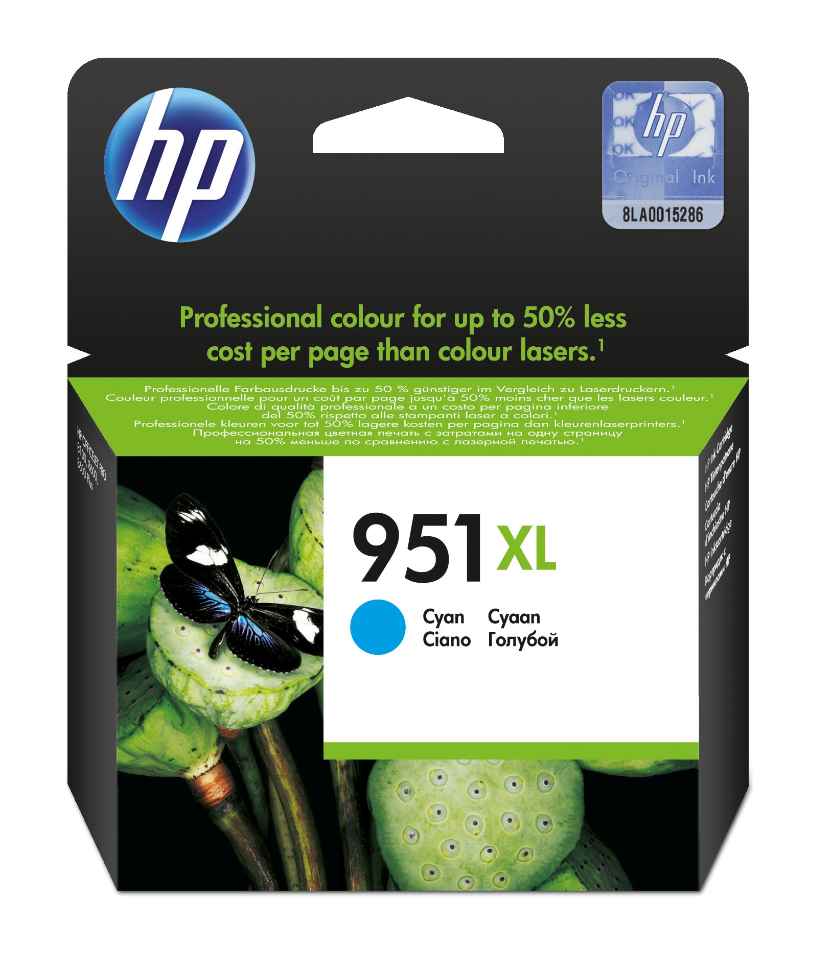 HP Officejet Pro 8100/8600 Cartucho Cian Nº951XL