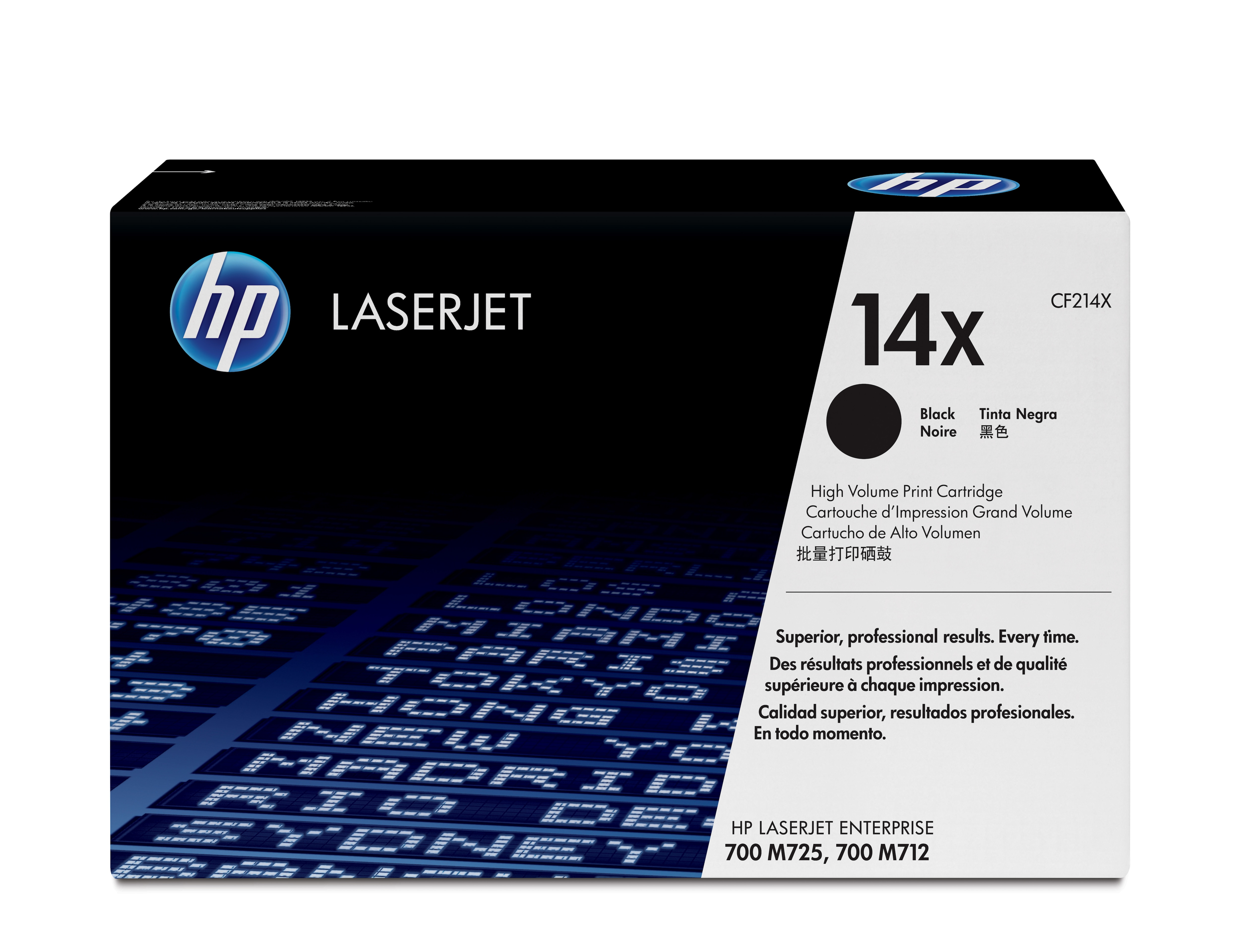 HP LaserJet Interprise 700MFP/M725 Toner Negro nº14X