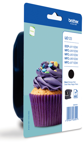 BROTHER Cartucho de tinta negro MFC-J4410DW/MFC-J4510DW,MFCJ4710DW/MFCJ6520W , 600 pag