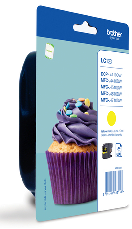 BROTHER Cartucho tinta Amarillo MFC-J4410DW/MFC-J4510DW, 600 pag