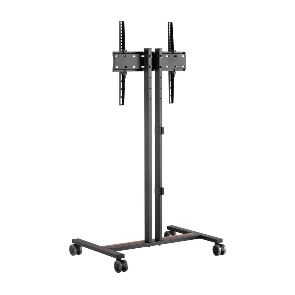 AISENS - SOPORTE DE SUELO ECO CON RUEDA PARA MONITOR/TV 35KG DE 32-55, NEGRO