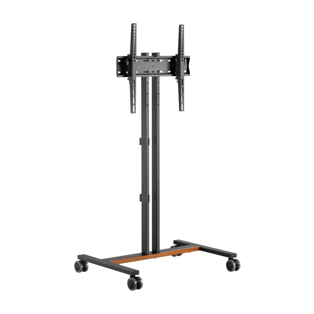 AISENS - SOPORTE DE SUELO ECO CON RUEDA PARA MONITOR/TV 35KG DE 32-55, NEGRO