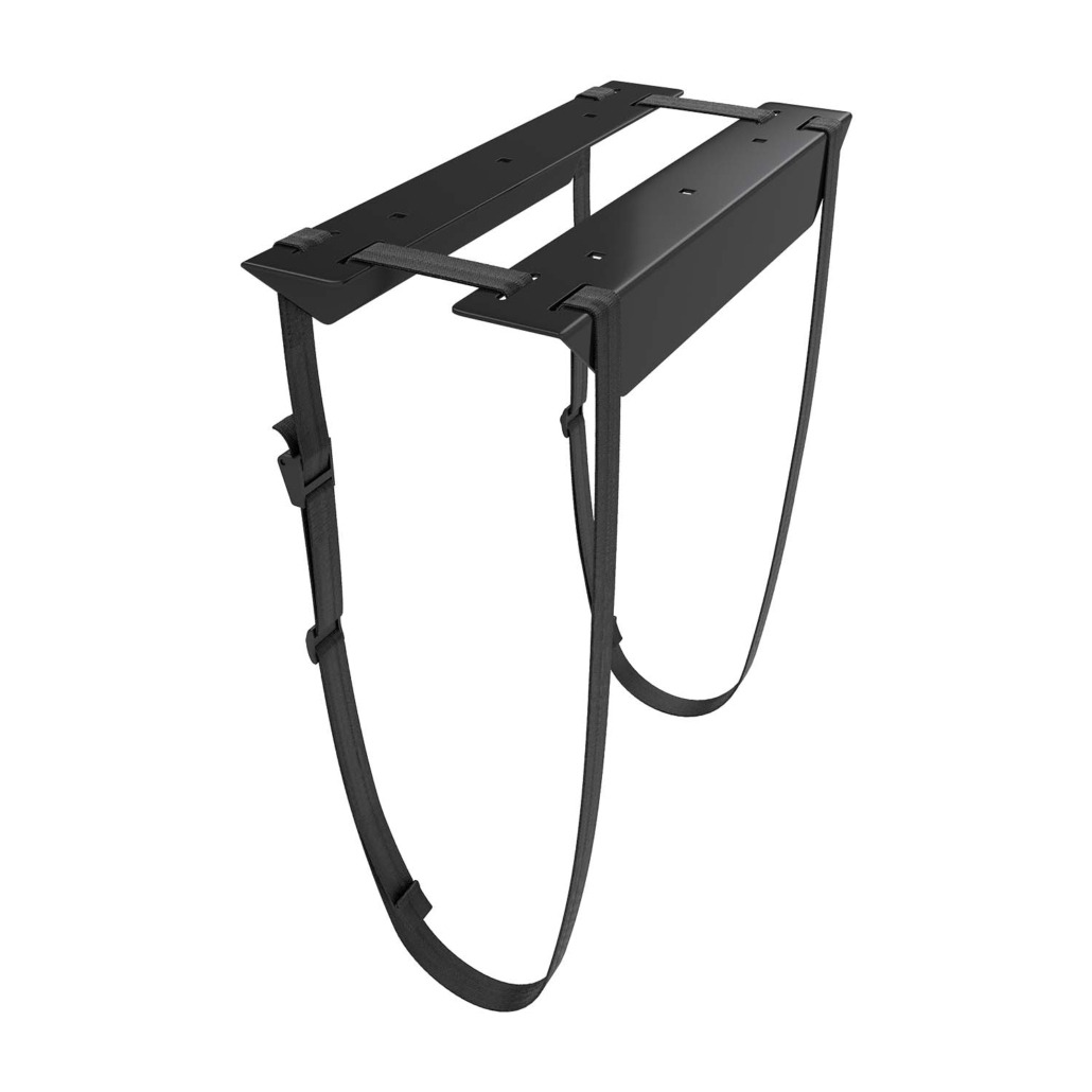 AISENS - SOPORTE PARA CPU DEBAJO DE ESCRITORIO CON CORREA, NEGRO