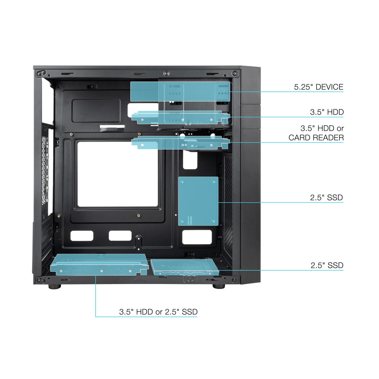 TOOQ CAJA MINITORRE MATX TQC-4701U3C-B 2xUSB3.0