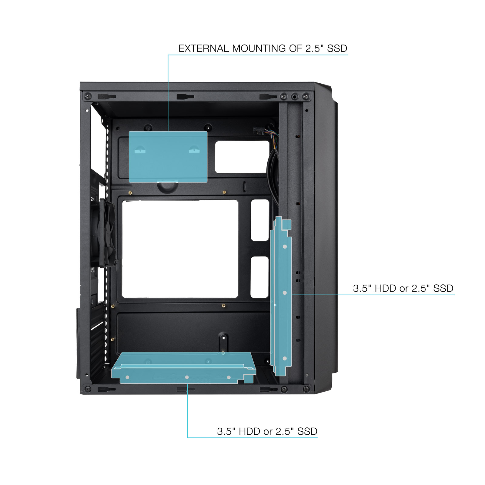 TOOQ CAJA MINITORRE MATX TQC-4702U3C-B 1xUSB3.0