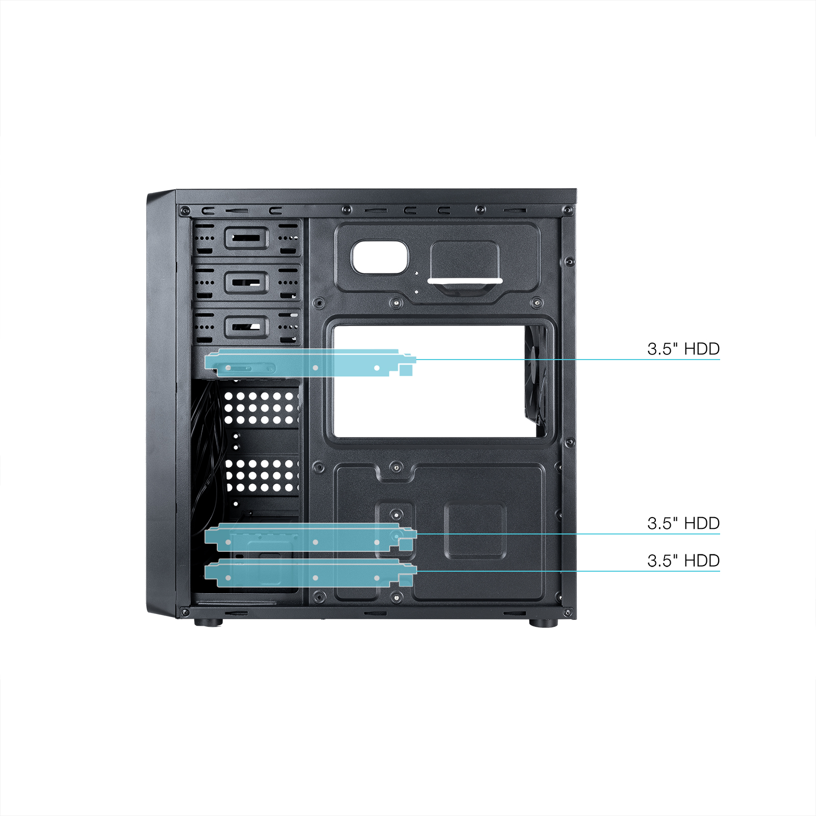 TOOQ CAJA SEMITORRE ATX TQC-5701U3C-B USB3.0