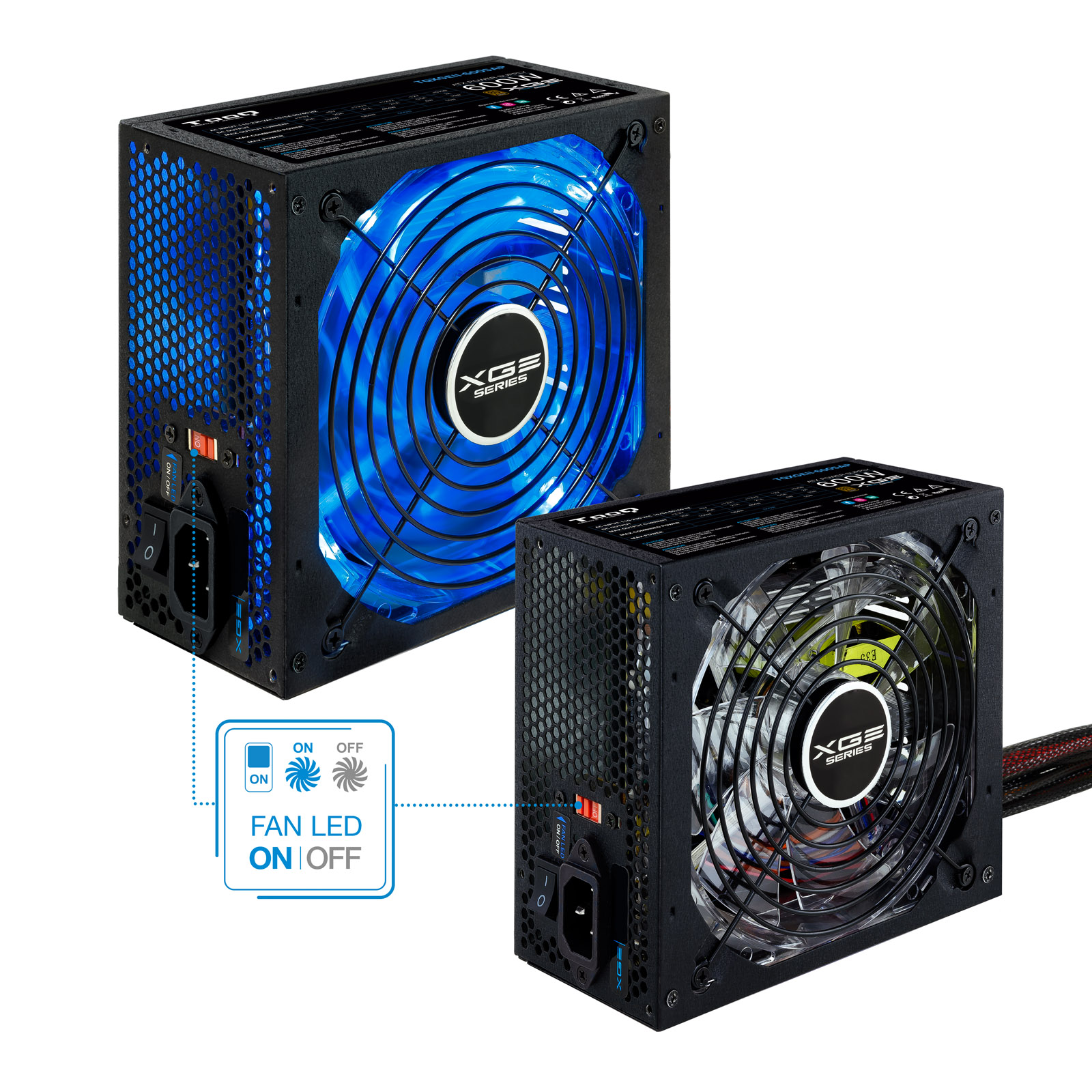 TOOQ FUENTE GAMING 600W ATX12V V2.31 APFC 82+ LED ON/OFF- descatalogado