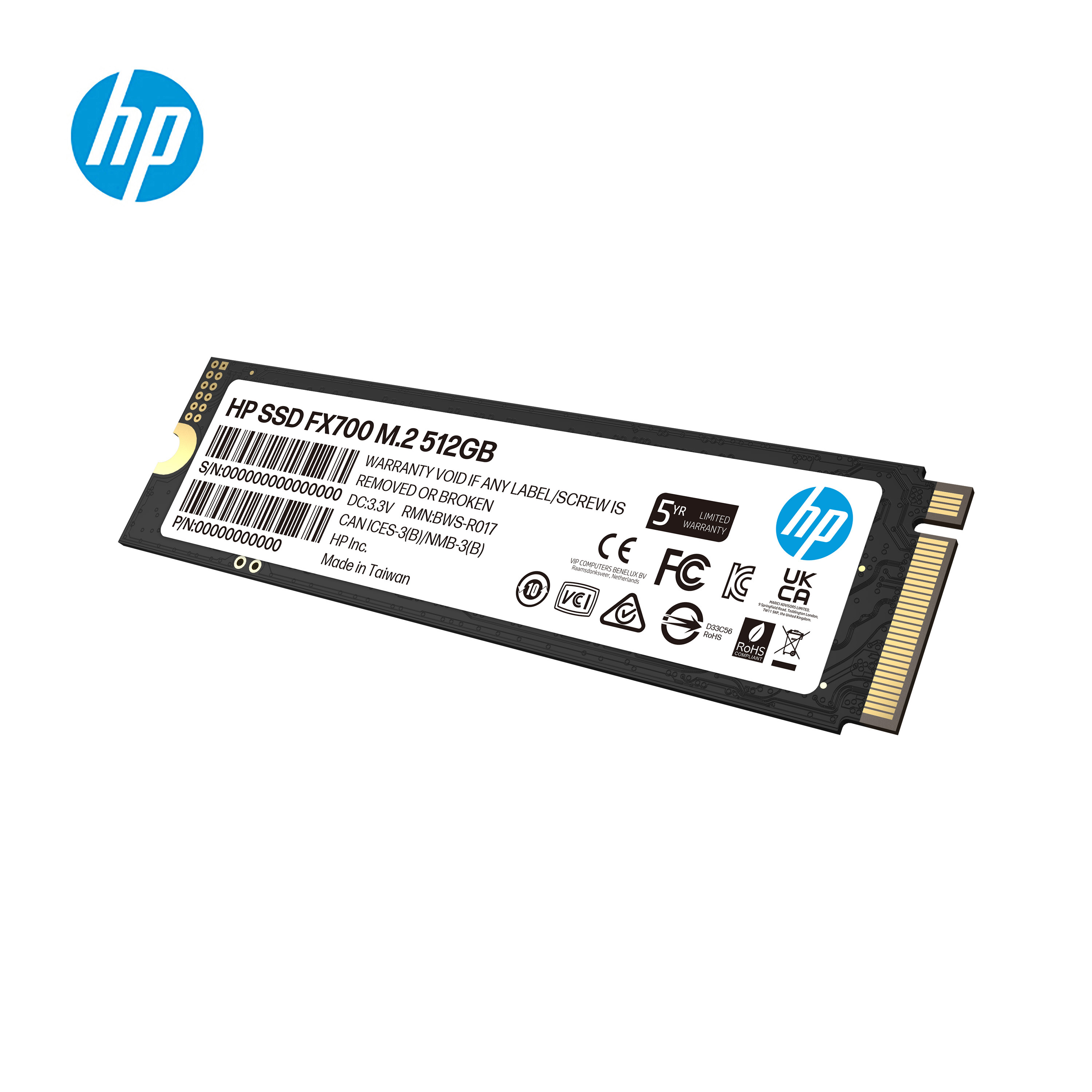 HP SSD M.2 FX700 PCIe Gen 4 NVMe 512GB