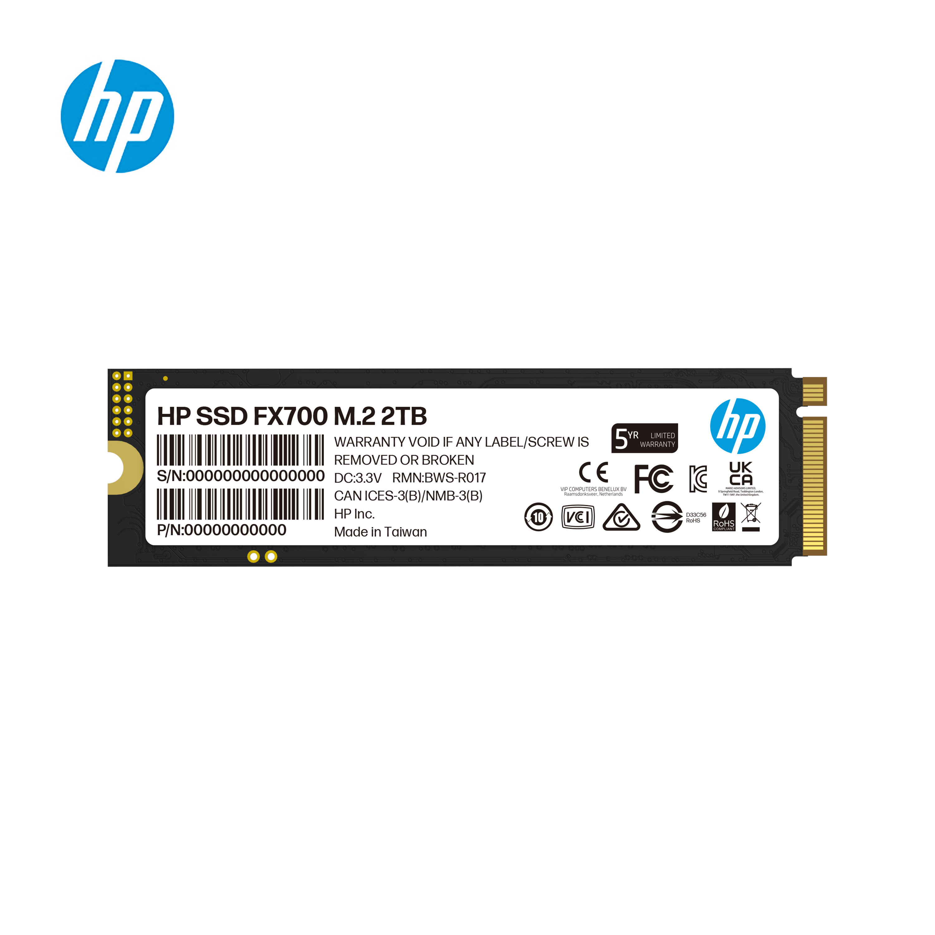 HP SSD M.2 FX700 PCIe Gen 4 NVMe 2TB