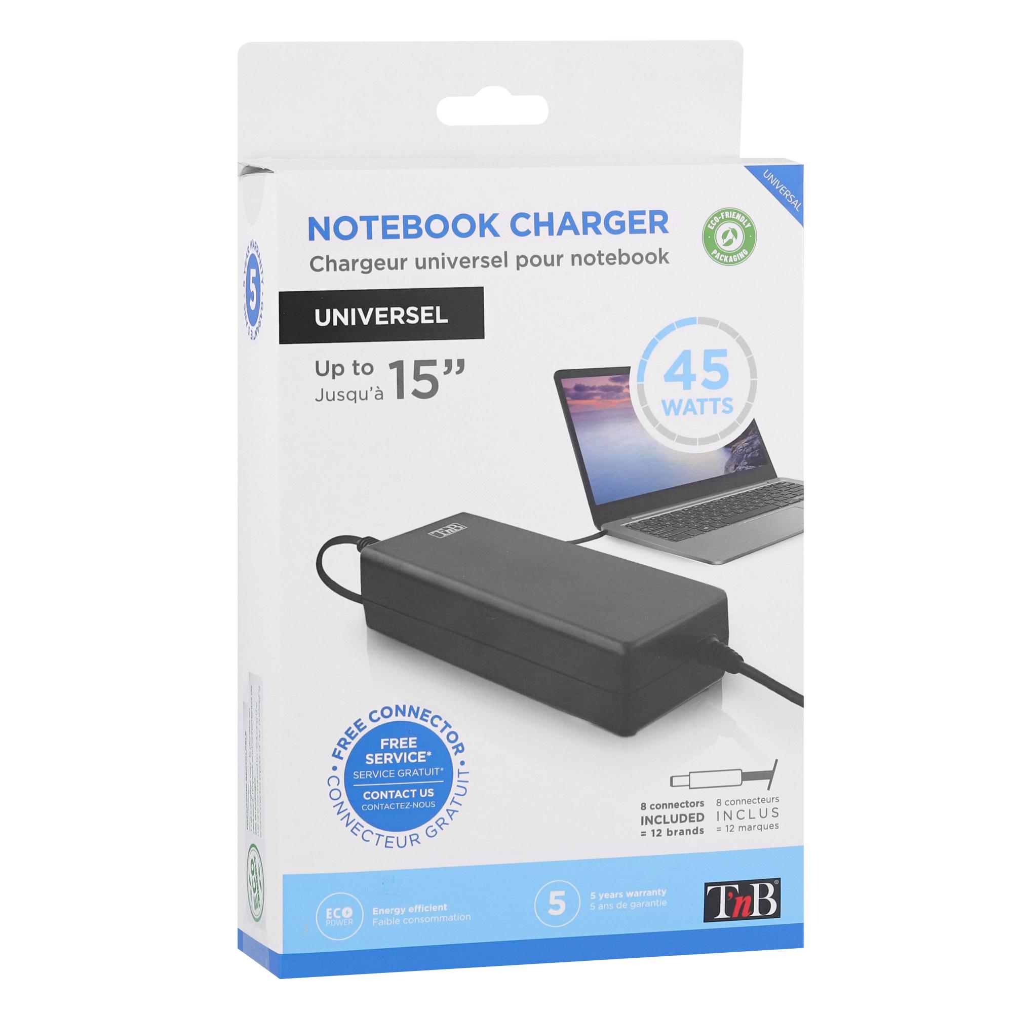 TNB Cargador universal para Ultrabook 45W