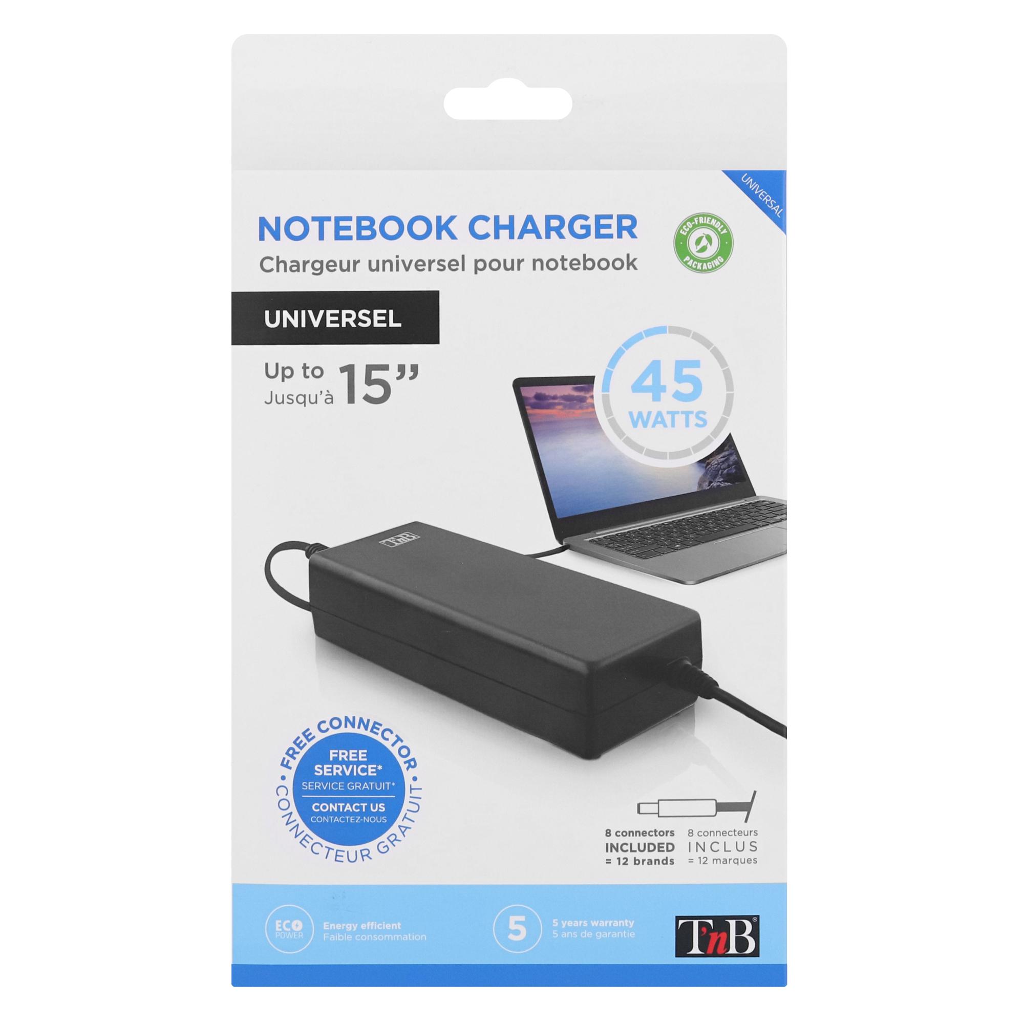 TNB Cargador universal para Ultrabook 45W