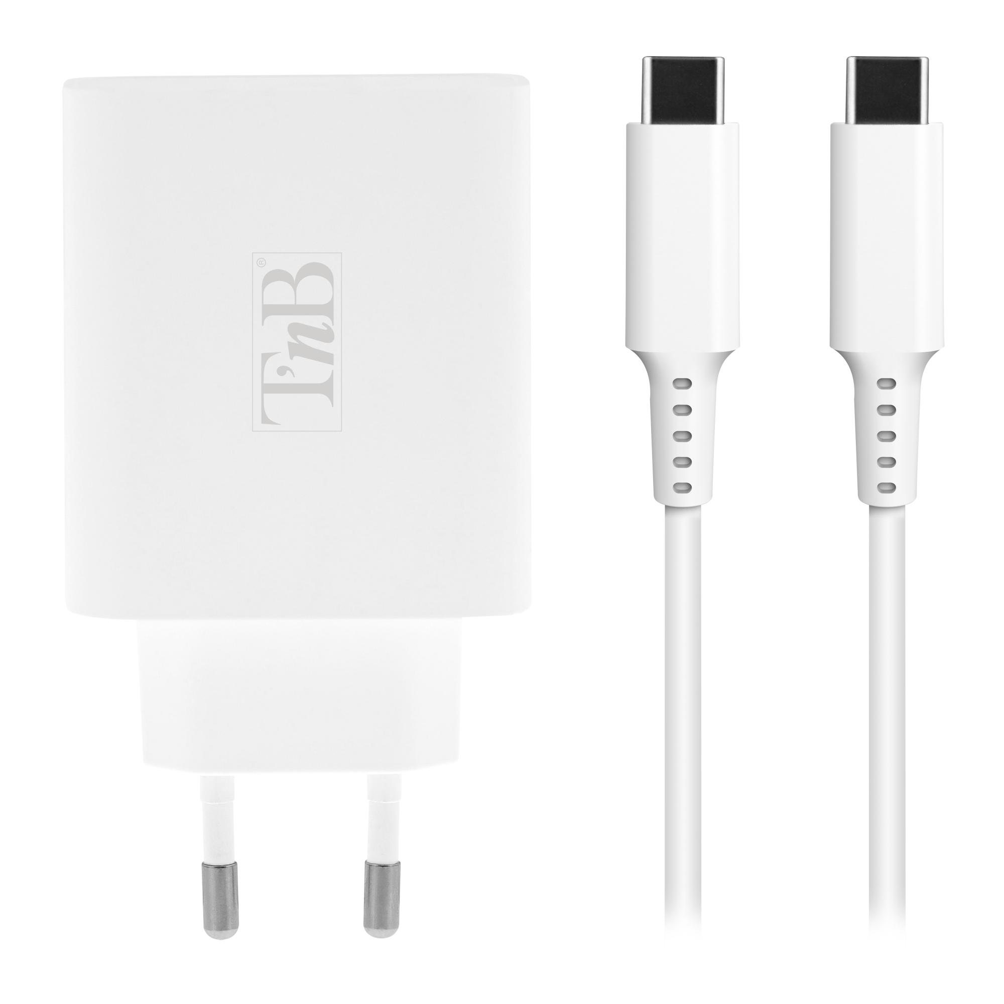 TNB iClick - Cargador compacto USB-C y USB-A - blanco