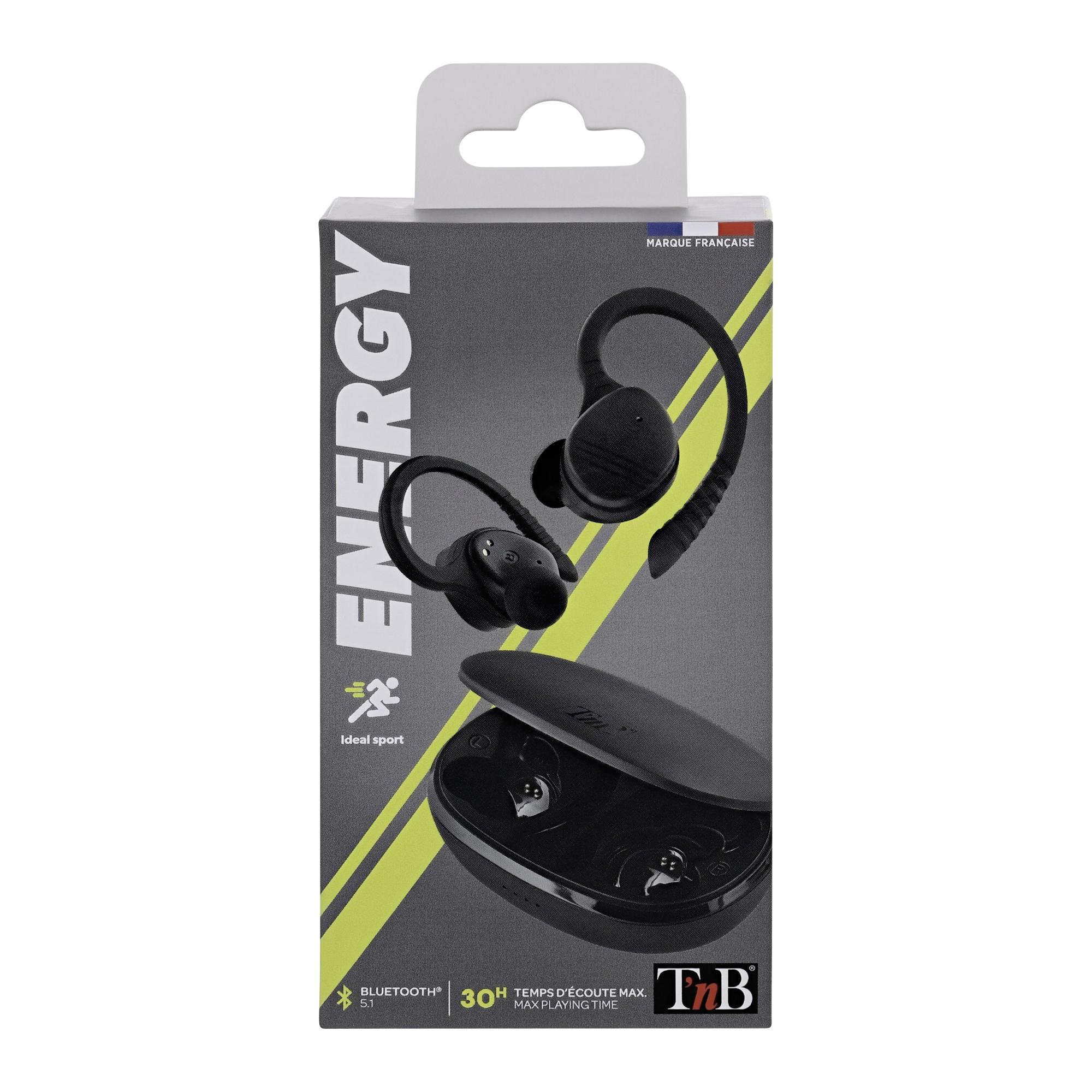 TNB ENERGY - Auricular Bluetooth 5.1 TWS SPORT - negro