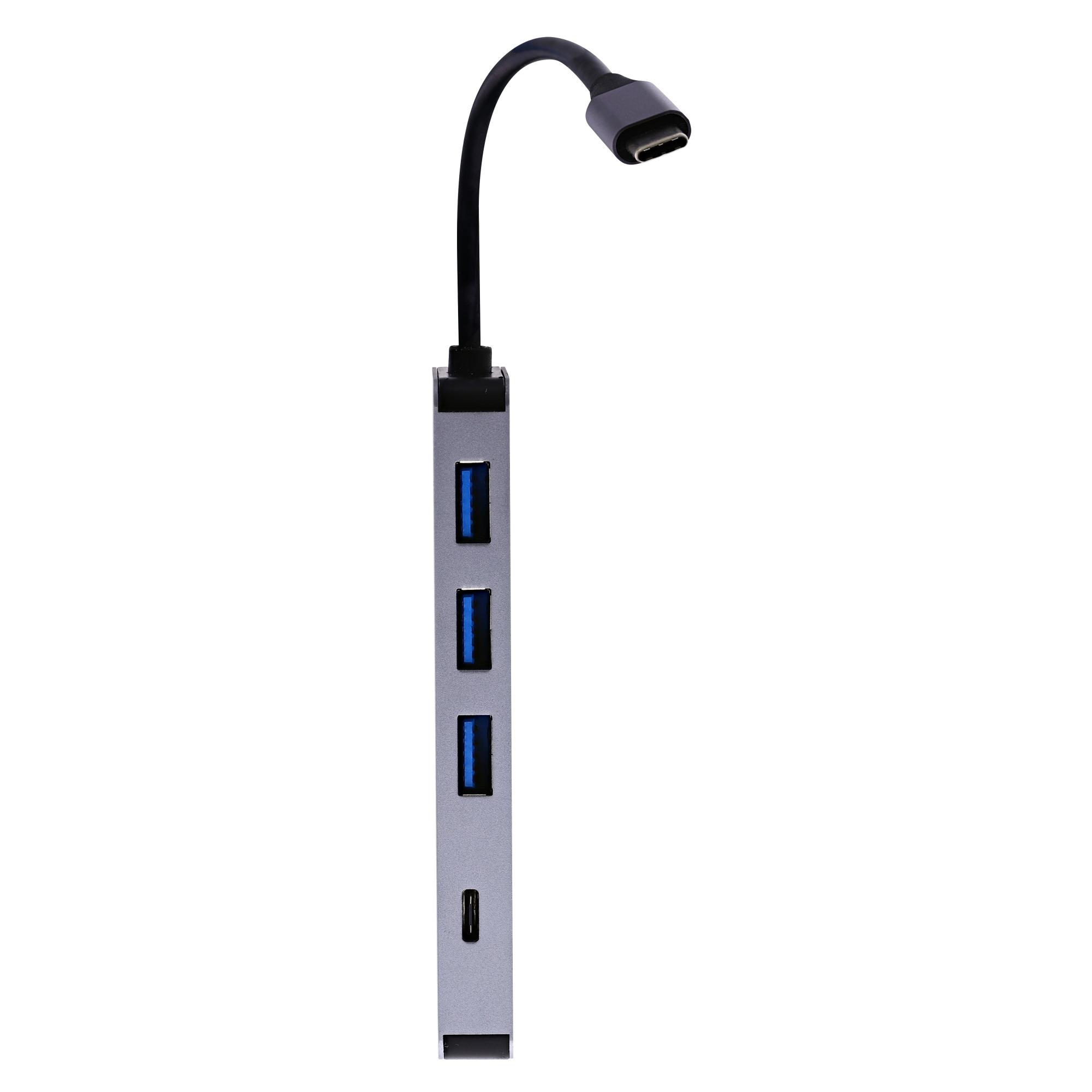 TNB iClick - Hub USB-C (Tipo C) 6 en 1 - gris sideral