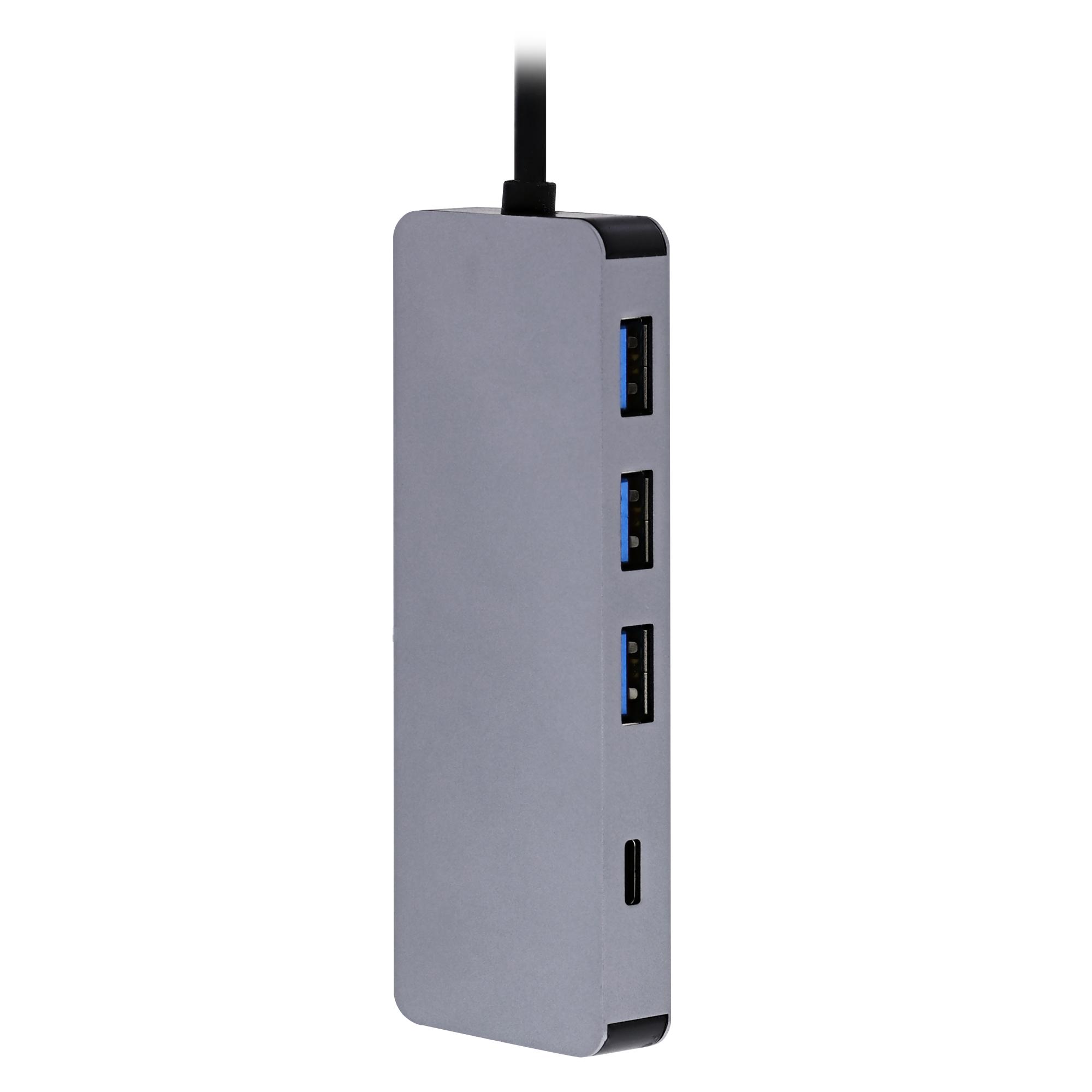 TNB iClick - Hub USB-C (Tipo C) 6 en 1 - gris sideral