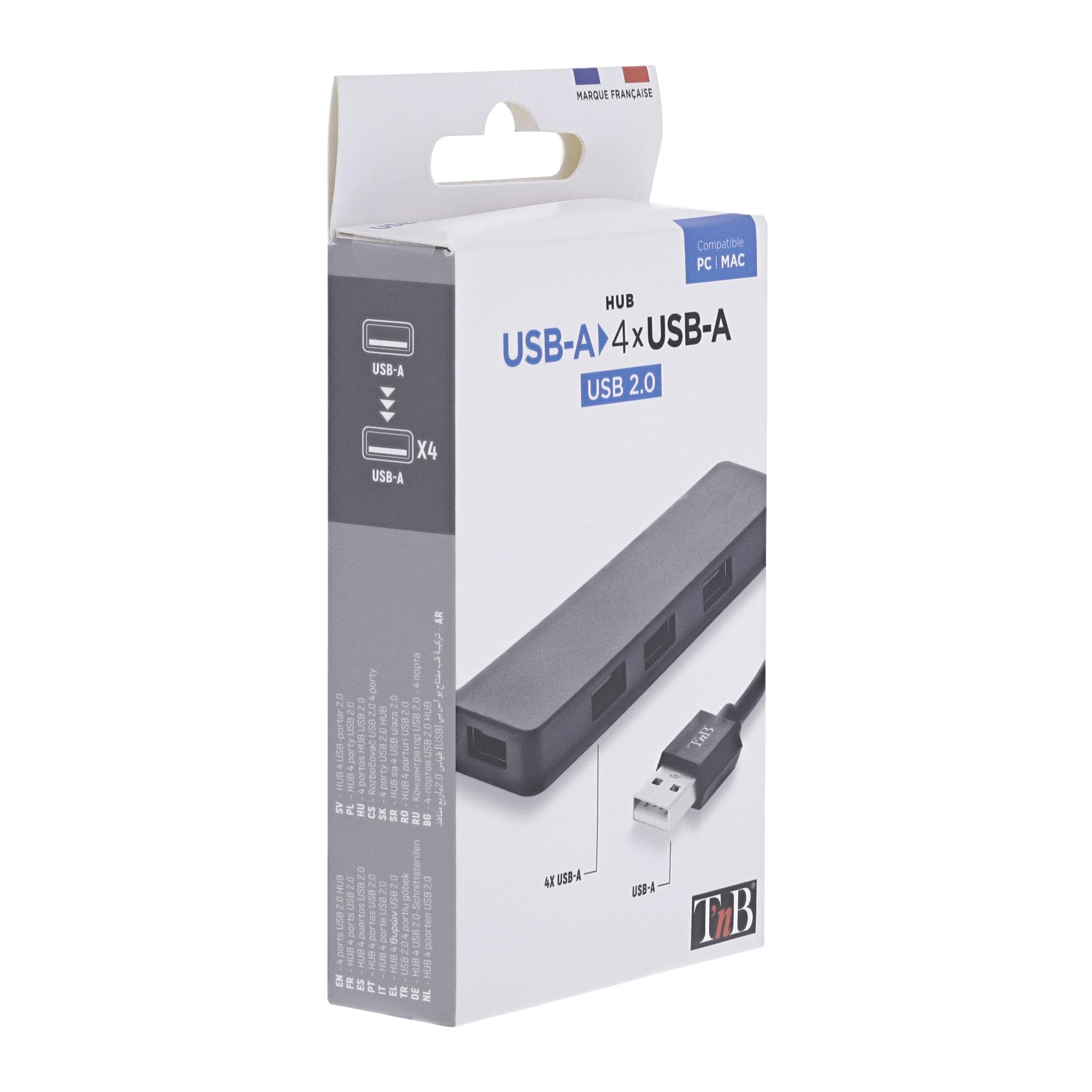 TNB FIRST - Hub 4x USB-A 2.0 - negro