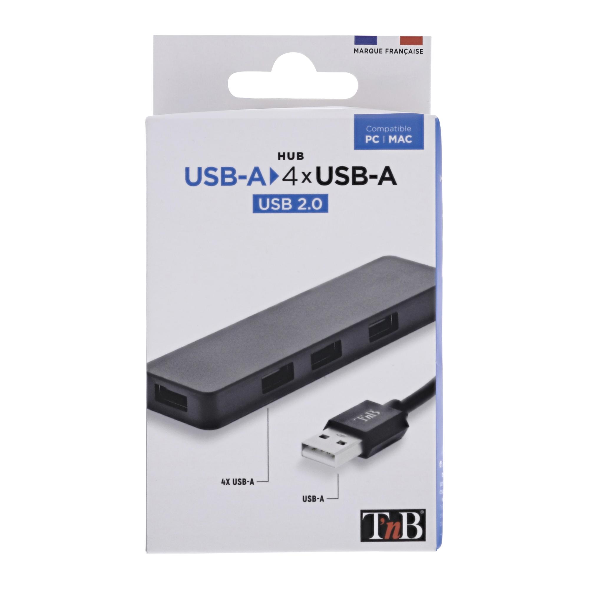 TNB FIRST - Hub 4x USB-A 2.0 - negro