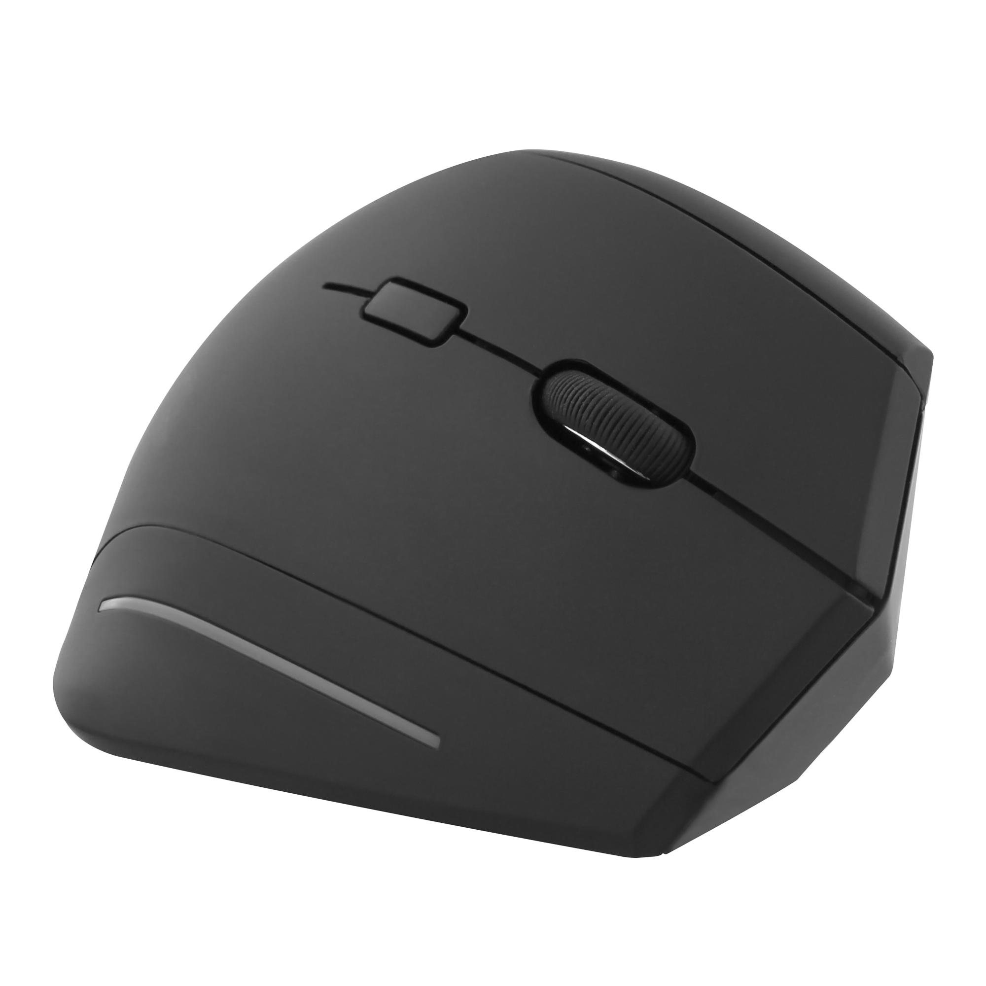 TNB ERGO - Ratón inalámbrico vertical ergonómico Bluetooth + USB-A 2,4 GHz - negro