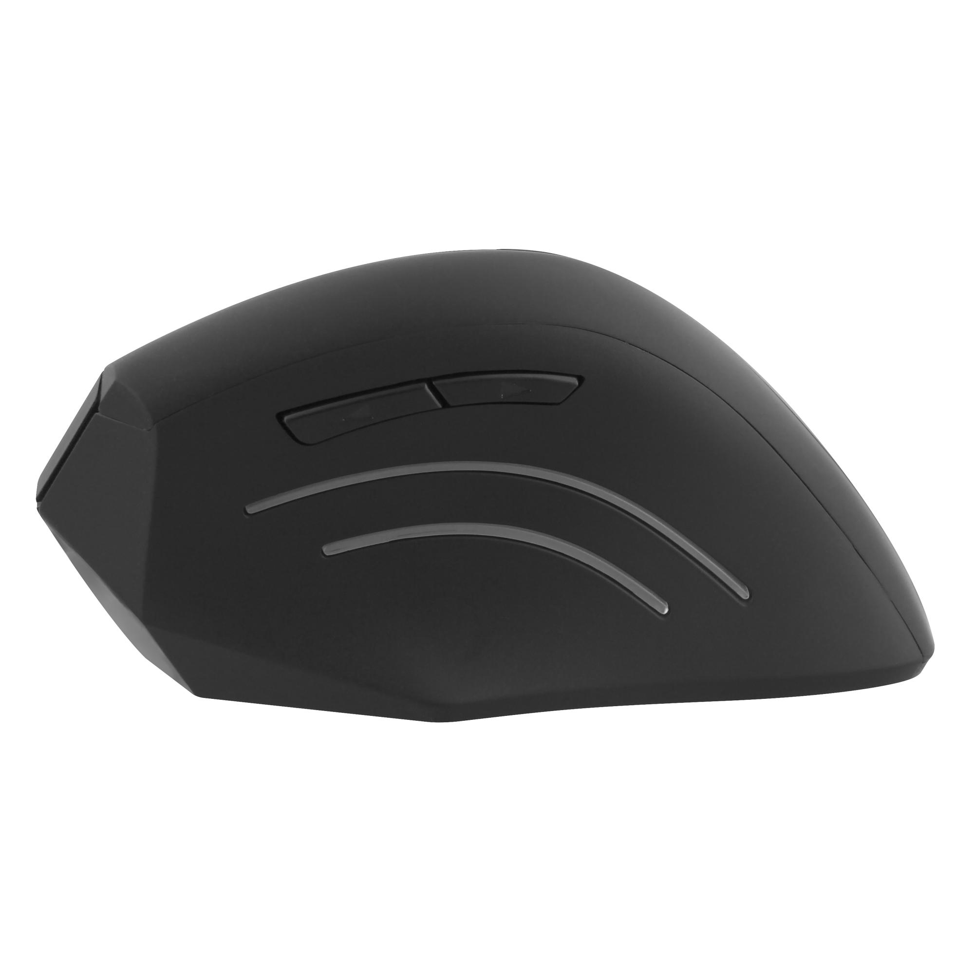 TNB ERGO - Ratón inalámbrico vertical ergonómico Bluetooth + USB-A 2,4 GHz - negro