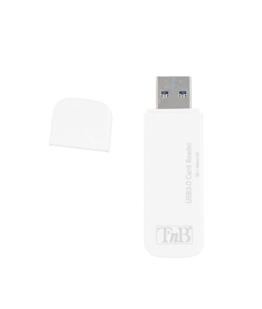 TNB Mini USB 3.0 lector de tarjetas SD - blanco