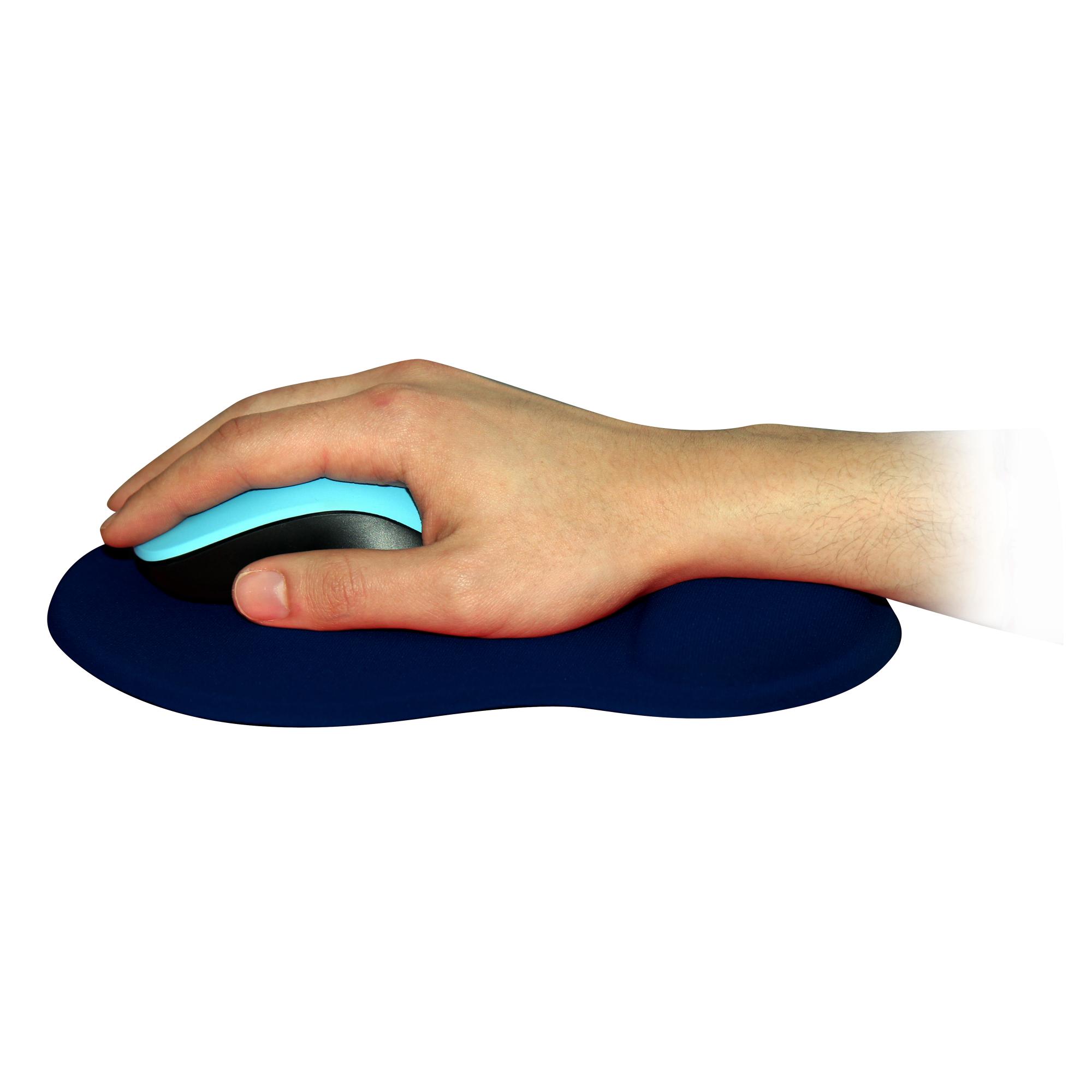 TNB ERGO-DESIGN - Alfombrilla de ratón reposamuñecas de gel azul oscuro