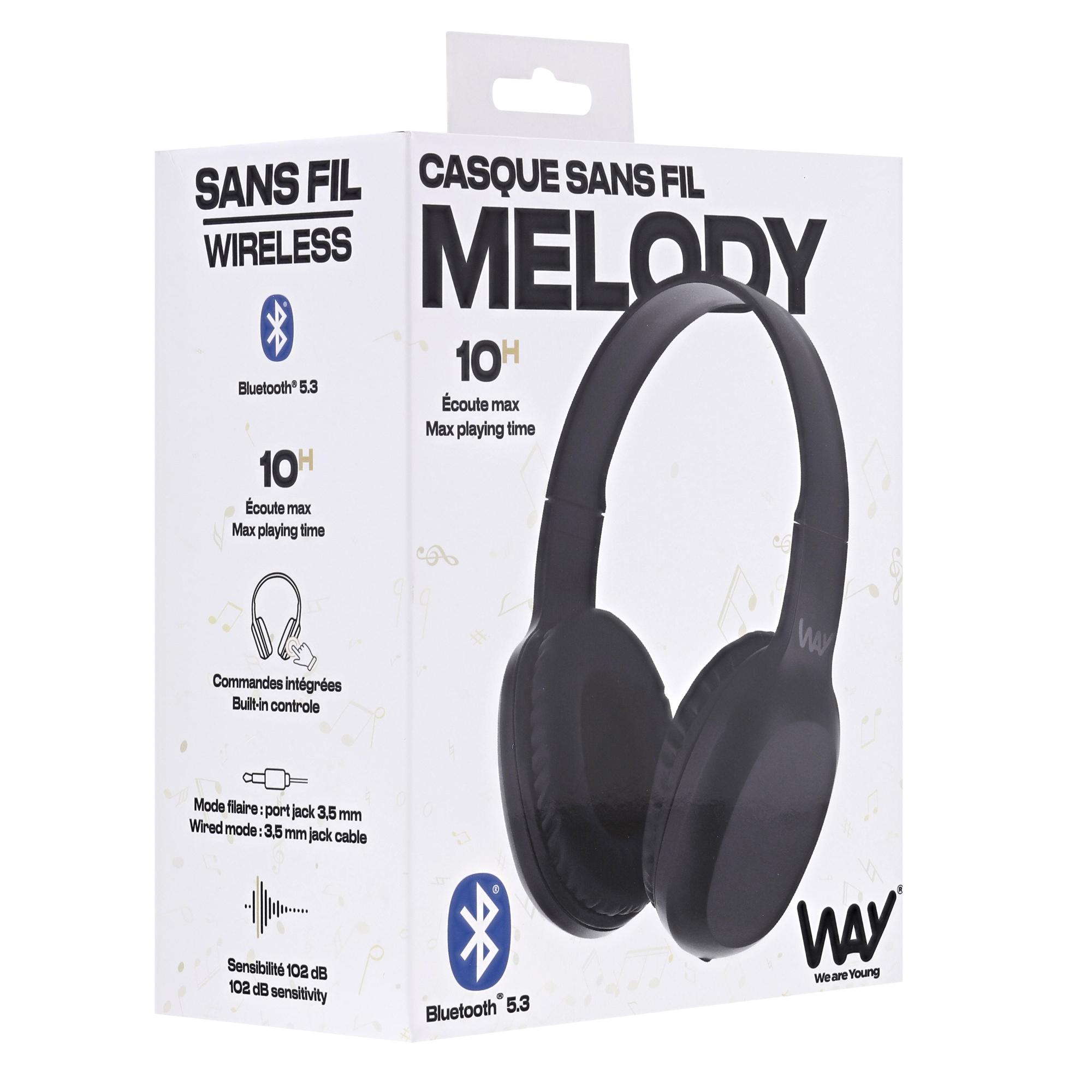 TNB WAY - Auricular Bluetooth MELODY - negro