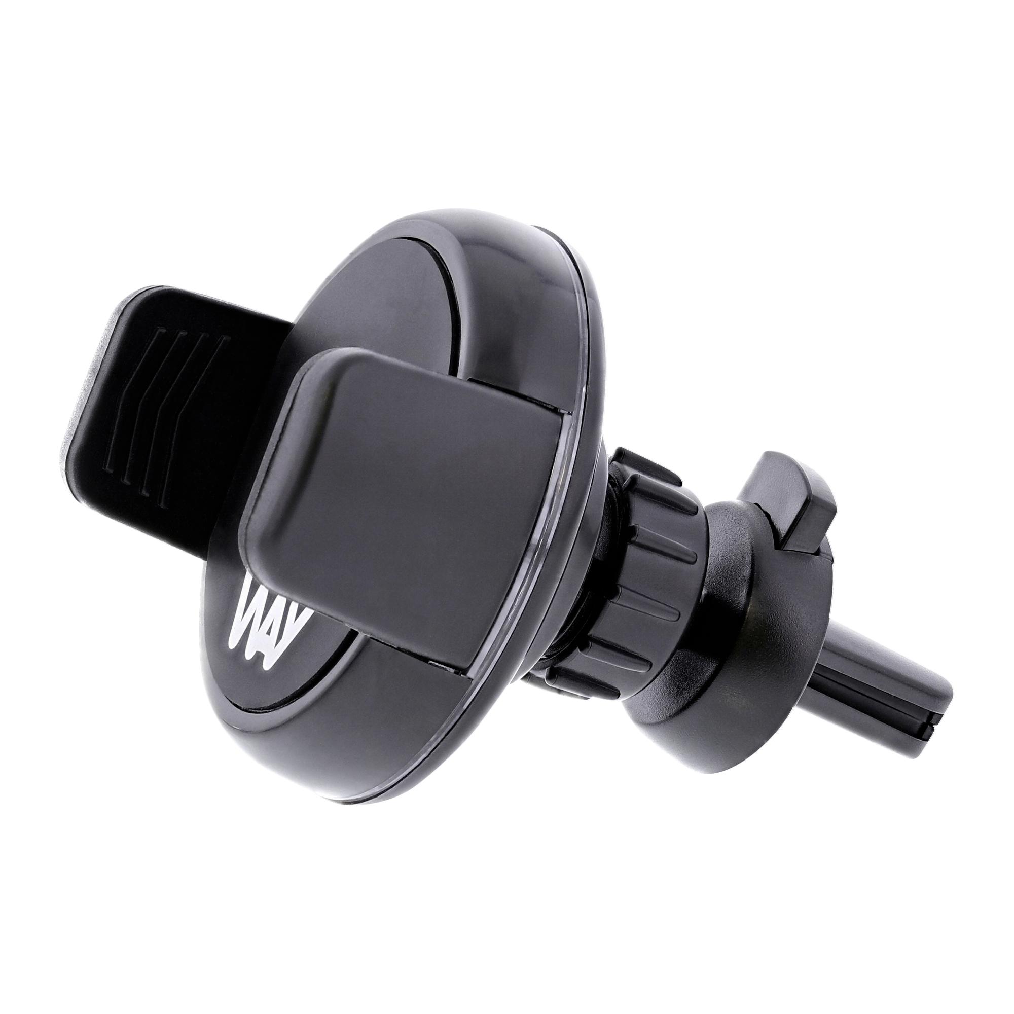 TNB WAY - Cargador de coche de inducción de 10W, soportes 2 en 1 + cable micro USB integrado - Negro