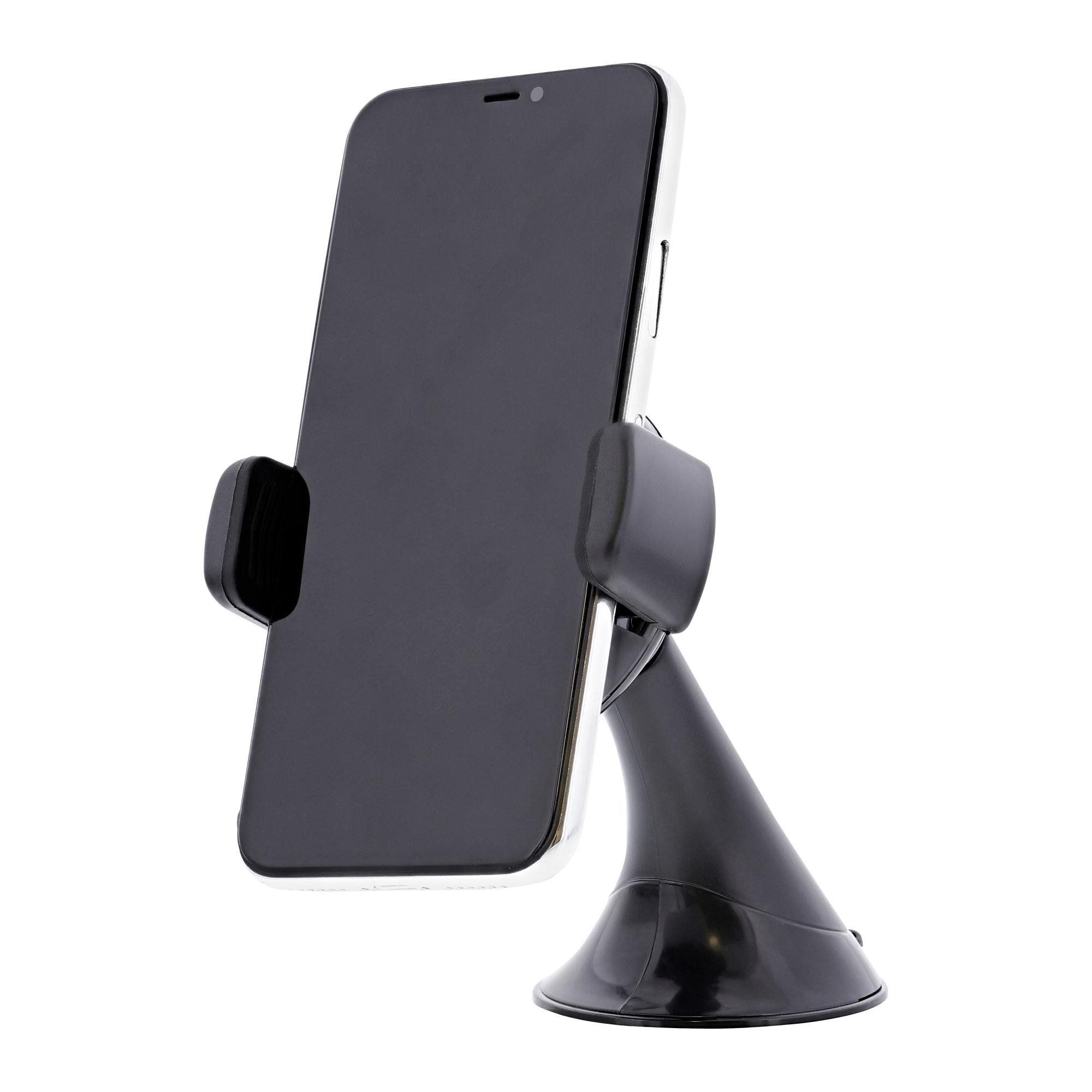 TNB WAY - Cargador de coche de inducción de 10W, soportes 2 en 1 + cable micro USB integrado - Negro